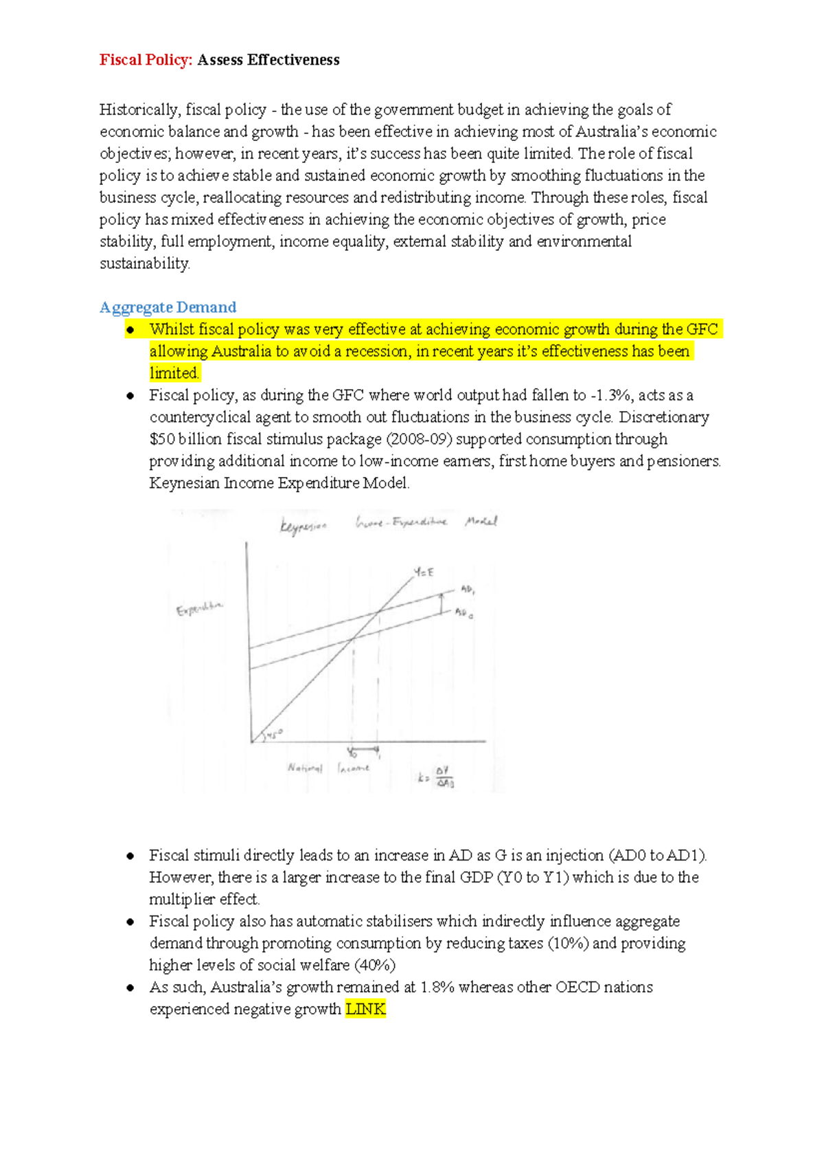 fiscal policy research paper