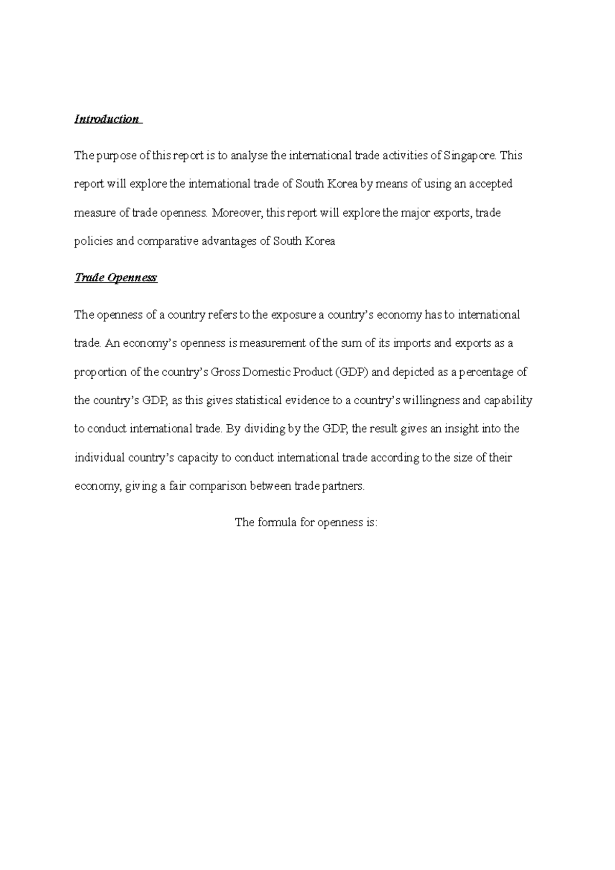 Assignment 1 - Report Introduction and Motivation - Introduction The ...