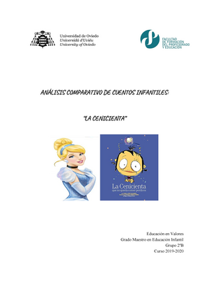 Análisis Comparativo DE Cuentos Infantiles - ANÁLISIS COMPARATIVO DE  CUENTOS INFANTILES: “LA - Studocu