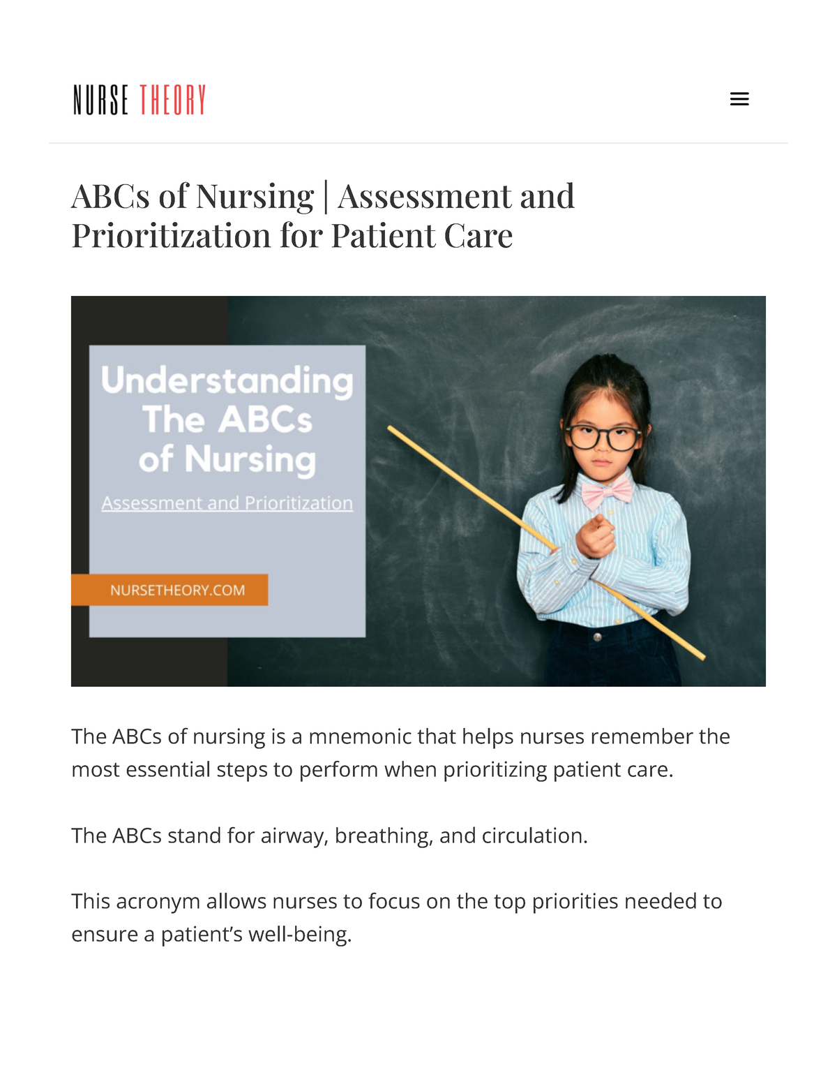 nursing case study prioritization