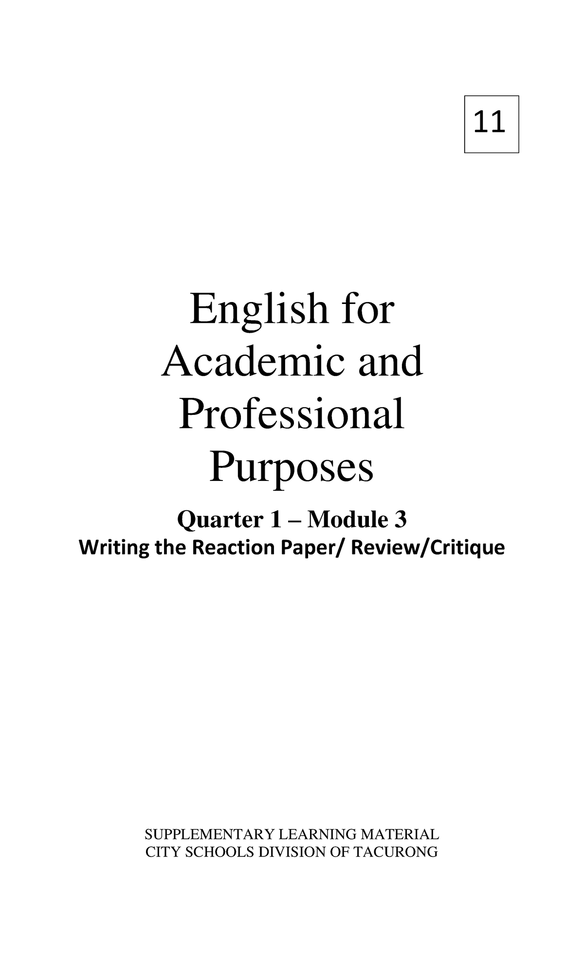 essay about english for academic and professional purposes