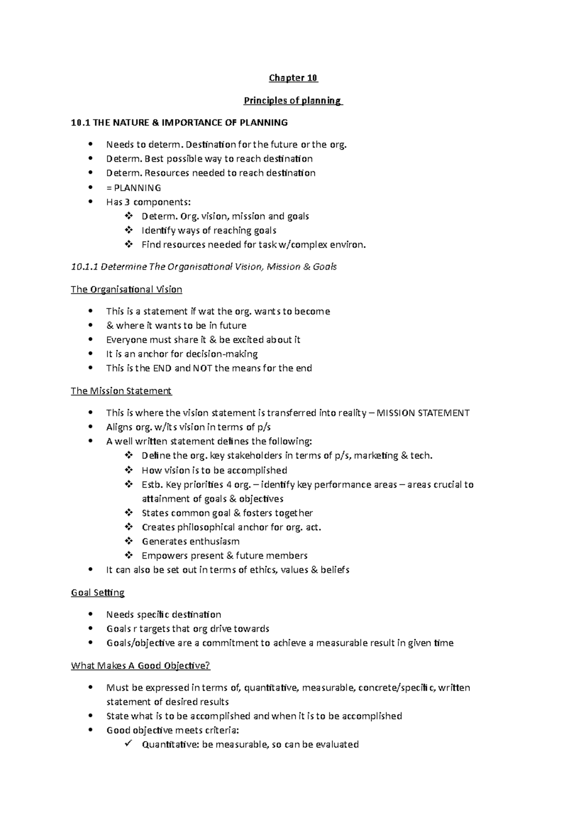 mnb1601-chapter-10-chapter-10-principles-of-planning-10-the-nature