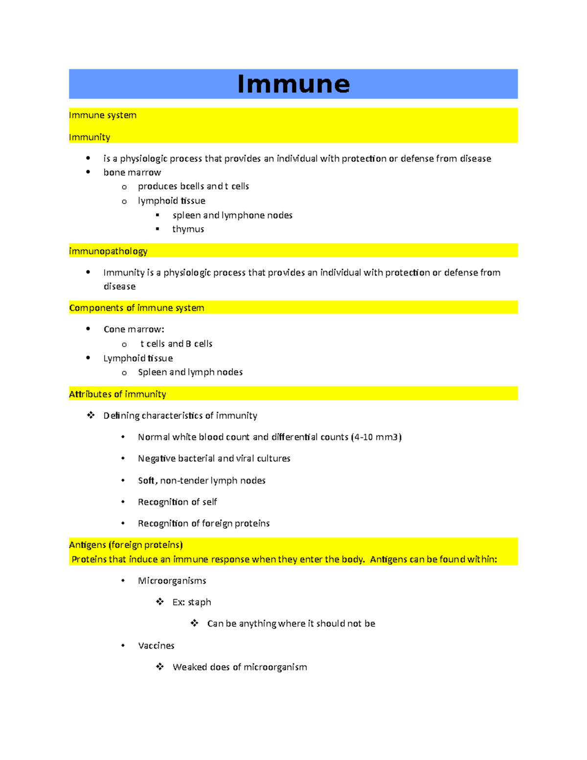 Immune - immunological system for nursing - Immune Immune system ...