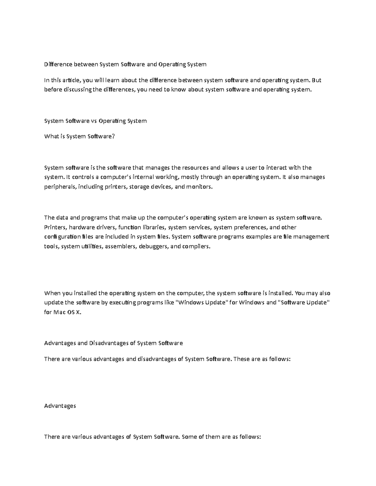 Difference betw4-WPS Office - Difference between System Software and ...