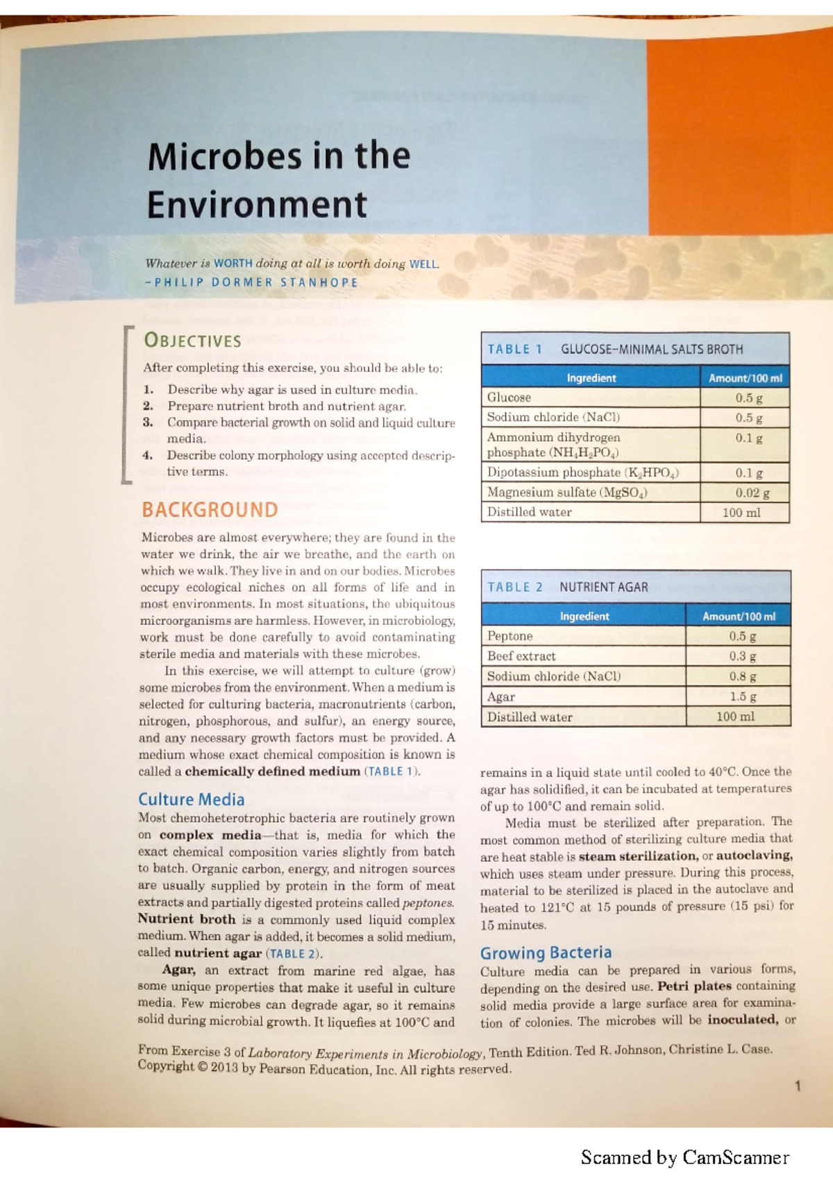 Microbiology Lab Book - M ic r o b e En ir o v D O R M E R O t e n n m ...