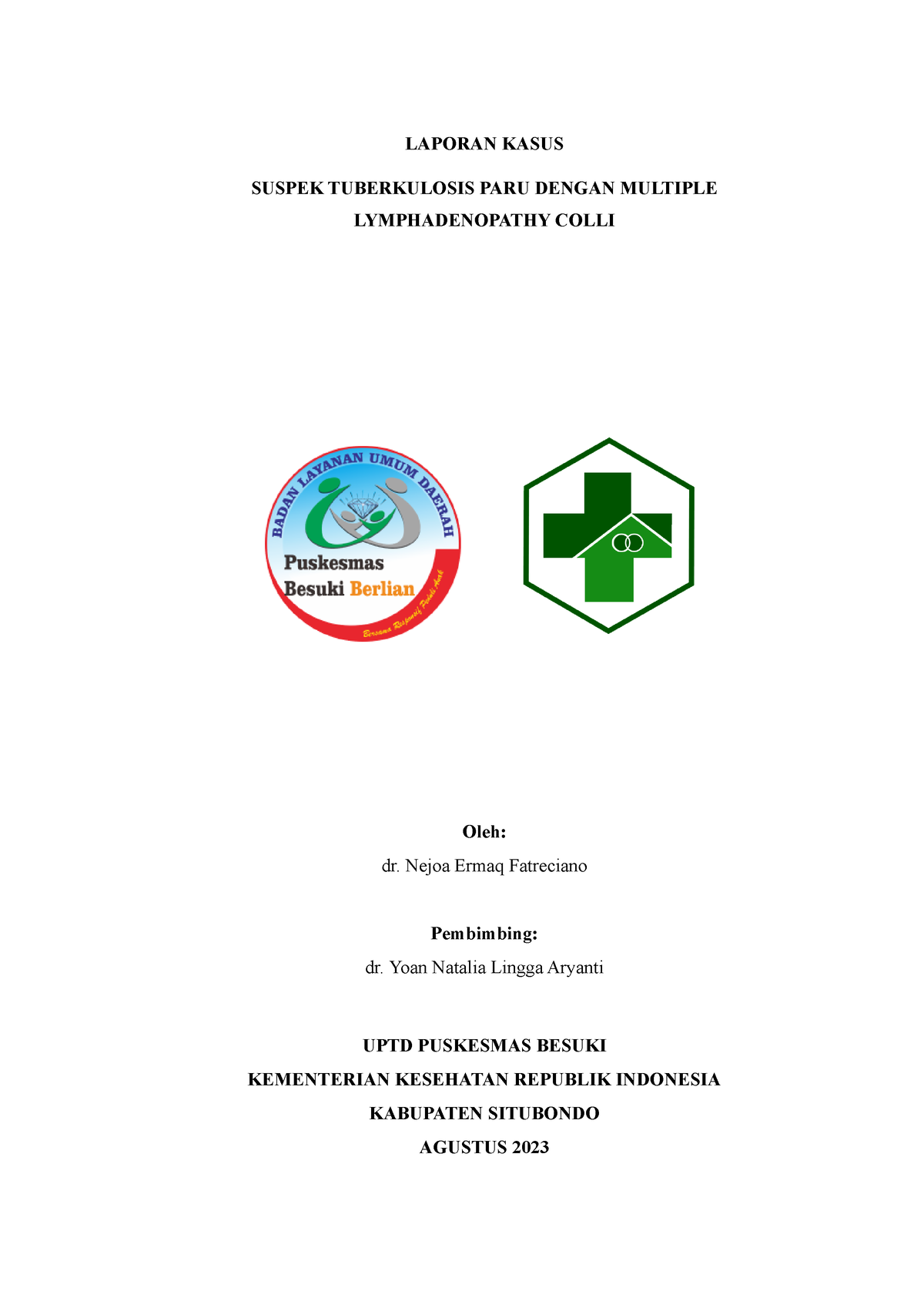 Laporan Kasus Ulkus Mole-Aditya Rheza Pahlevi - Kepaniteraan Ilmu ...