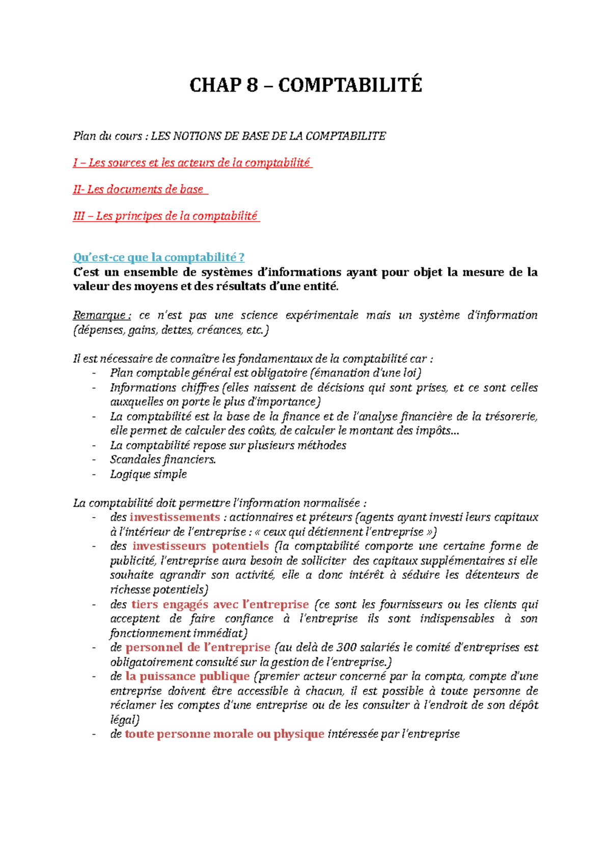 Les Notions De Base De La Comptabilité Pdf www.studocu.com