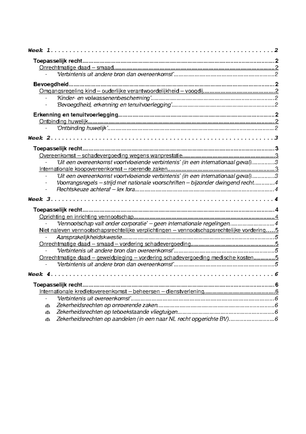 IPR Werkgroepen Samenvatting - Week 1