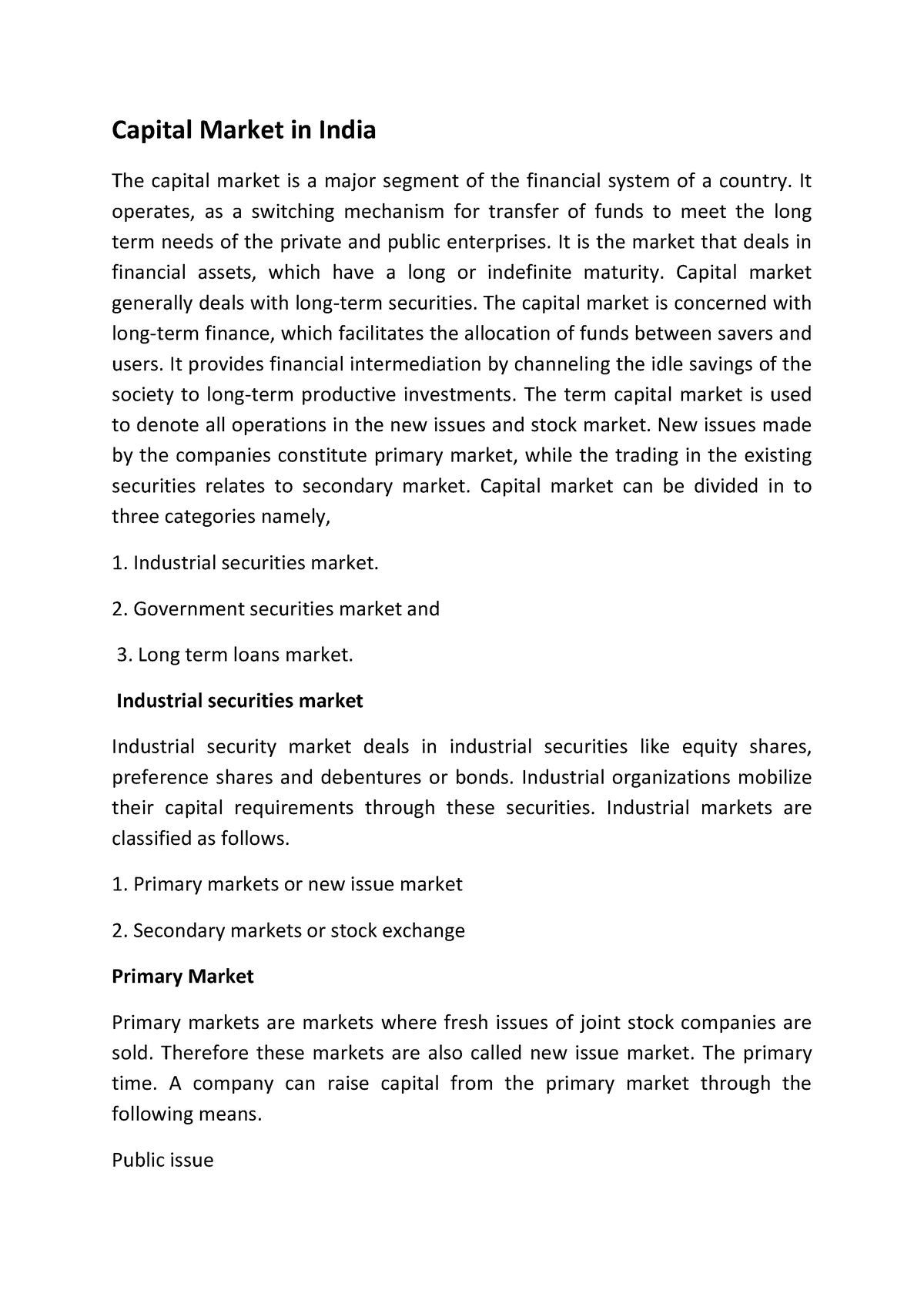 capital-market-in-india-macro-economics-analysis-studocu