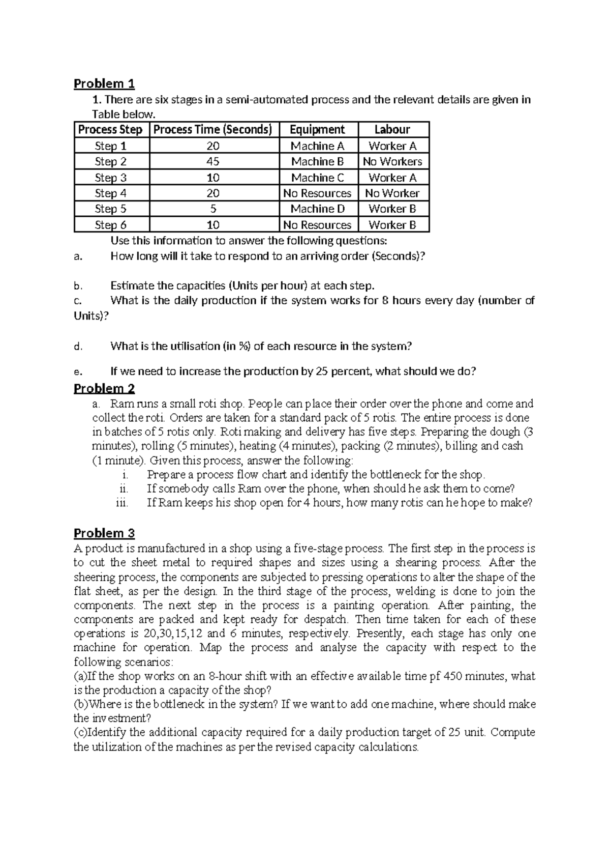 Process Analysisproblems fca68f1513c5e520846 deed2bc1e691c - Problem 1 ...