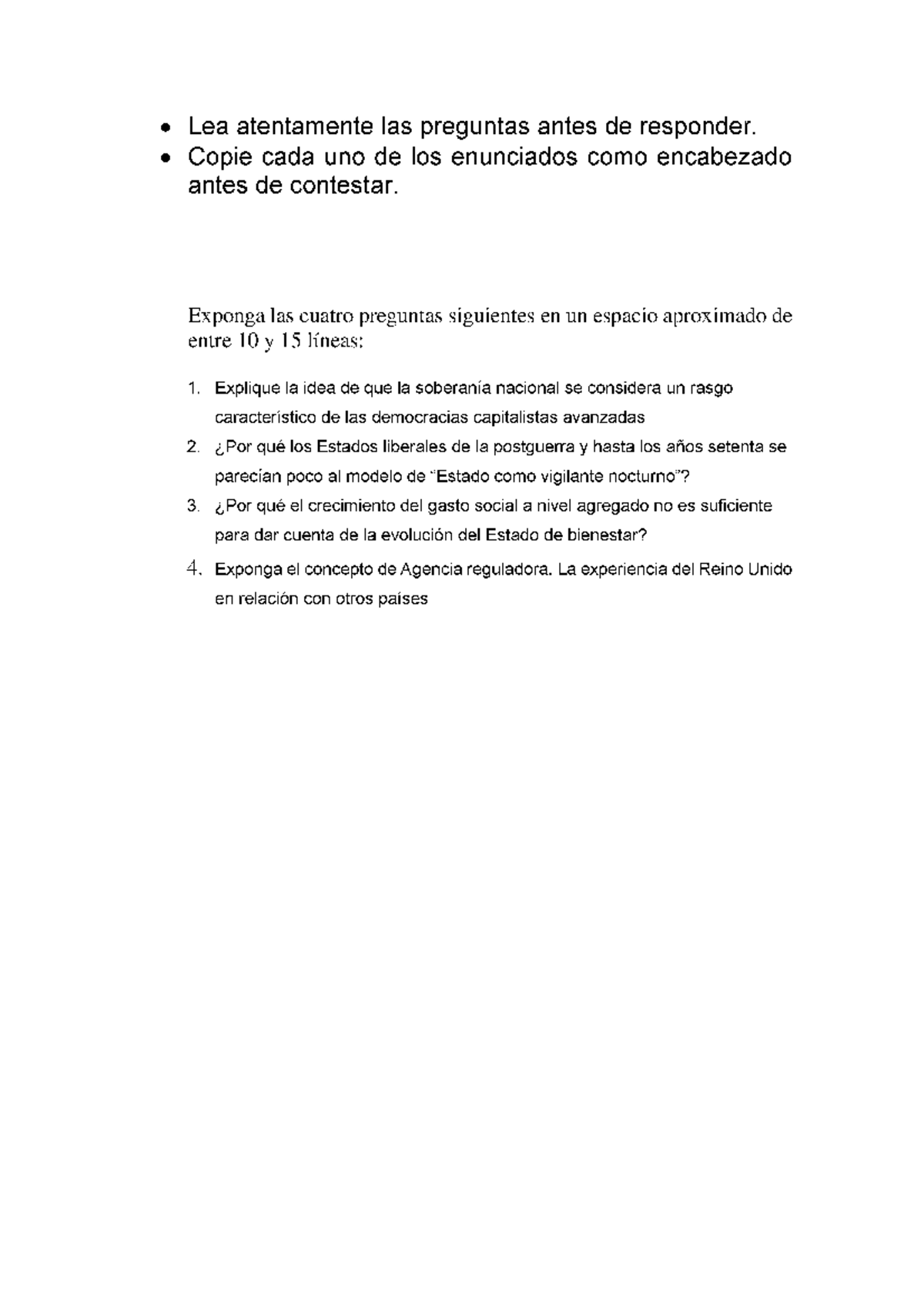 Examen Anterior Teoría Del Estado Ii Teoría Del Estado Ii Las