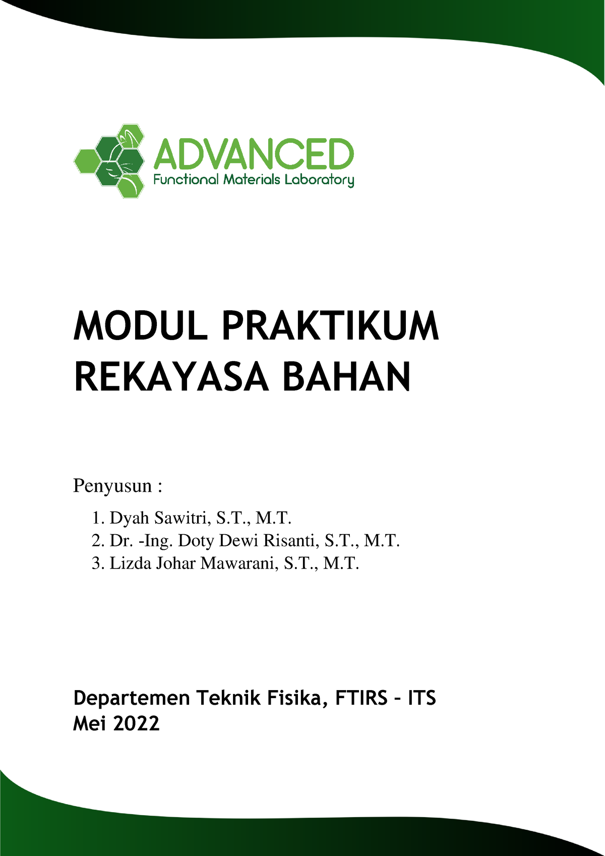 Modul Praktikum Fixed 12112022 - MODUL PRAKTIKUM REKAYASA BAHAN ...