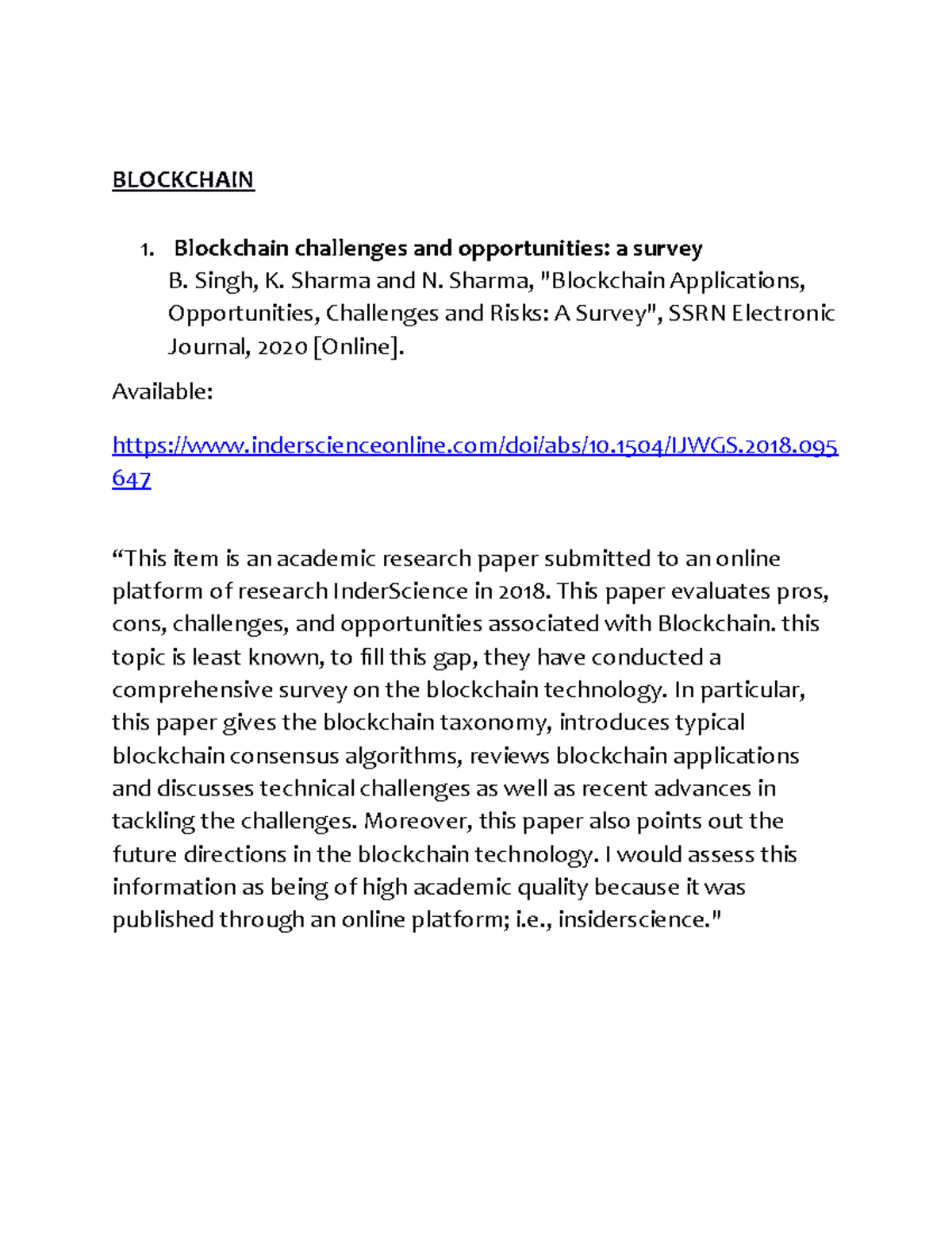 Project 2 - Lecture notes 4-5 - BLOCKCHAIN Blockchain challenges and ...