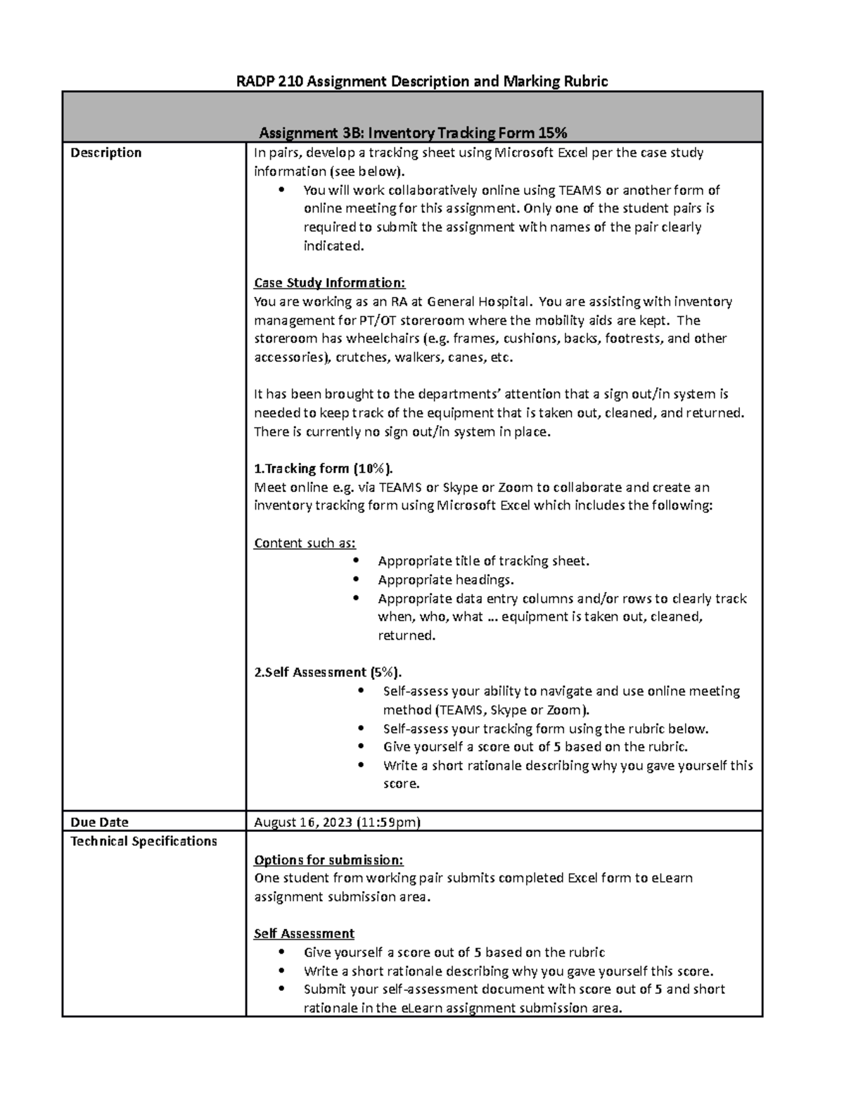 6541952 1148567595 8221692078533 - RADP 210 Assignment Description and ...