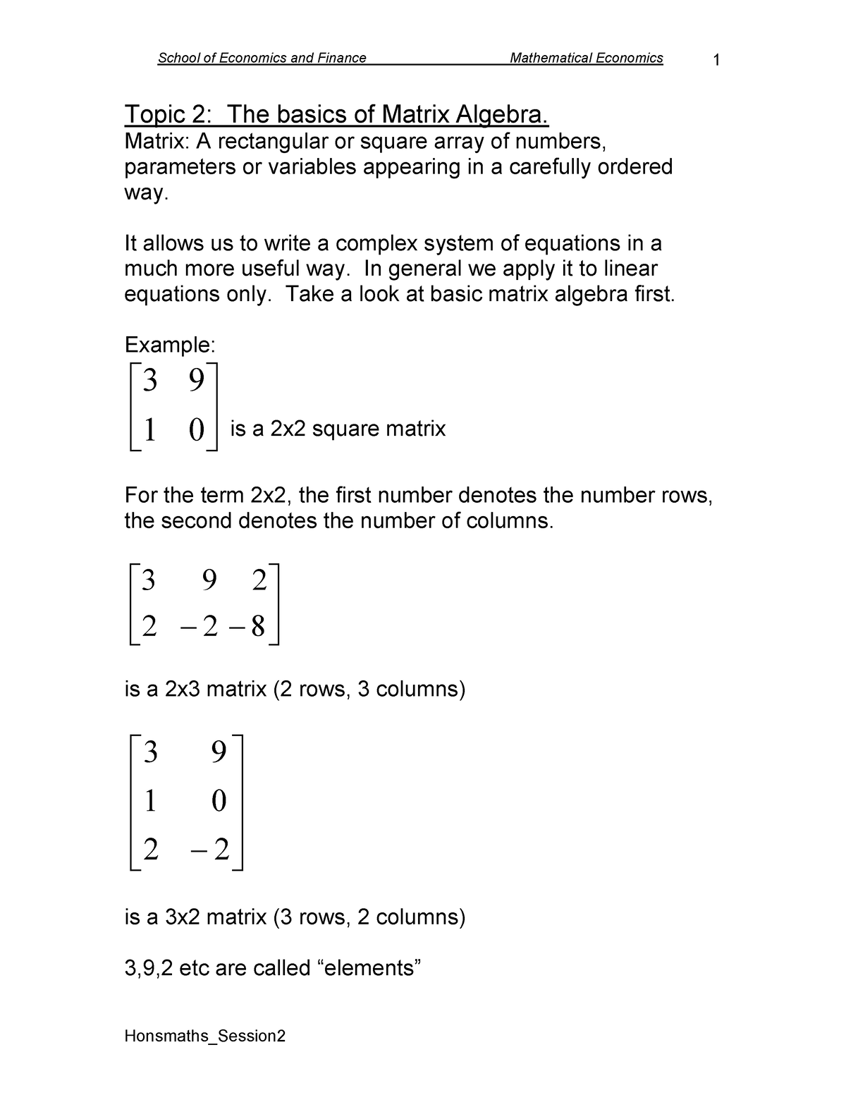 econ310-topic-2-notes-1-topic-2-the-basics-of-matrix-algebra-matrix