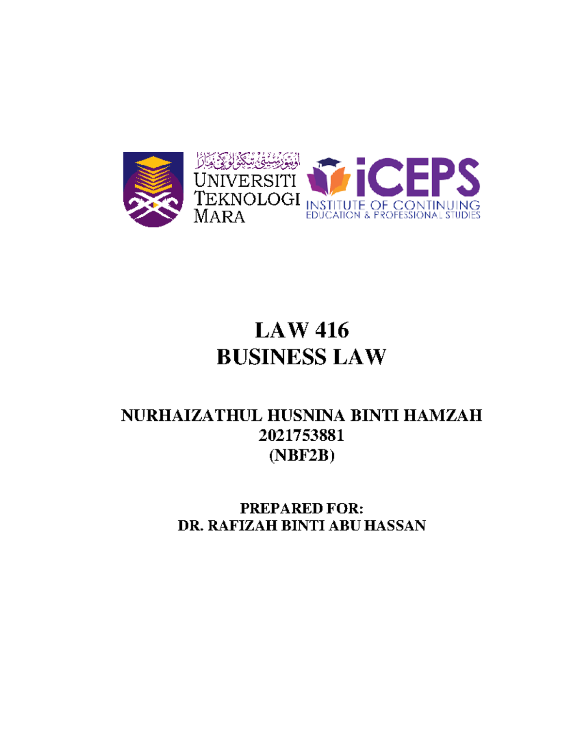 The sales of goods act 1957 Business Law UiTM Studocu
