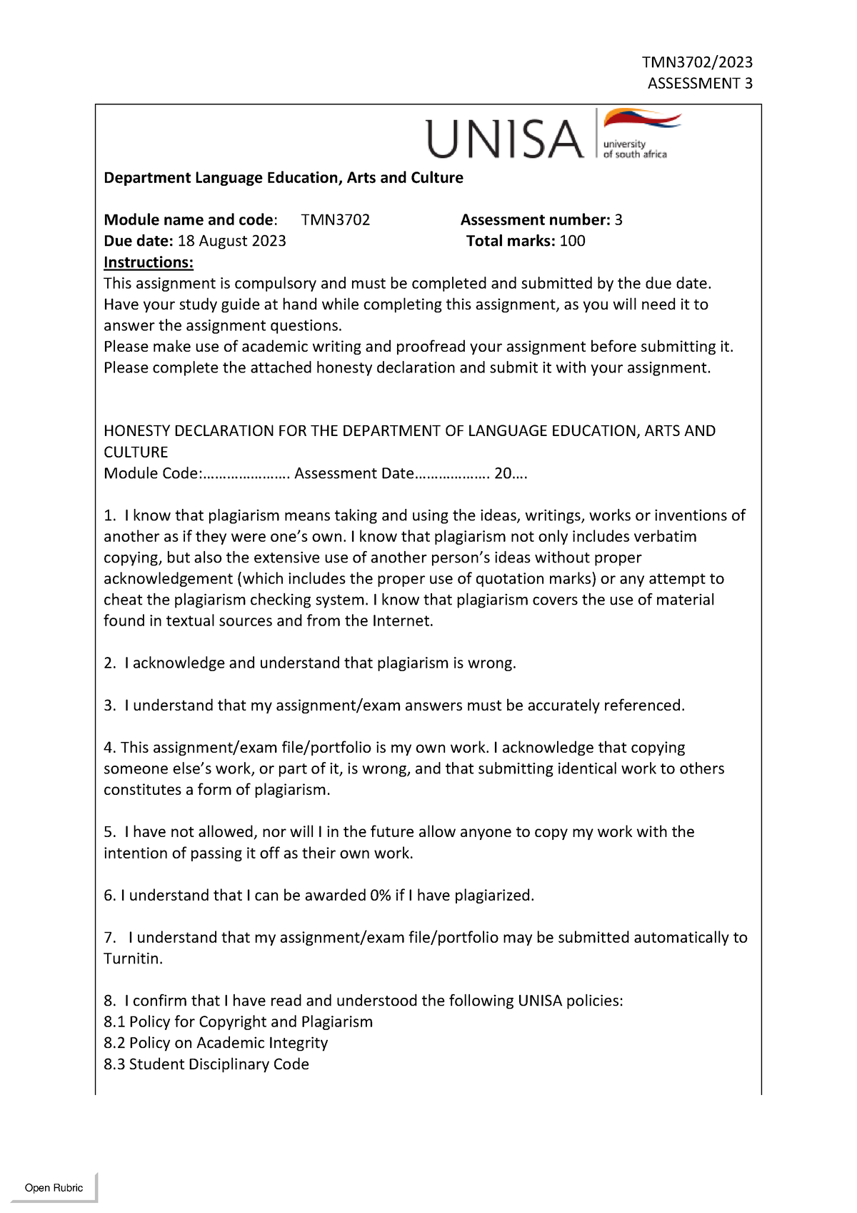 tmn3702 assignment 3 answers