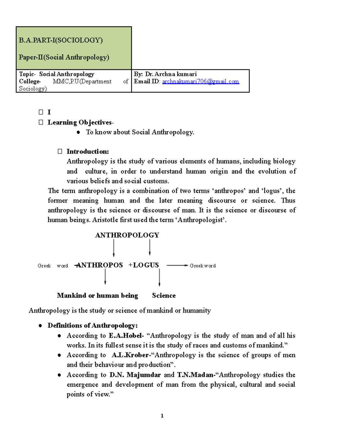 social anthropology dissertation topics