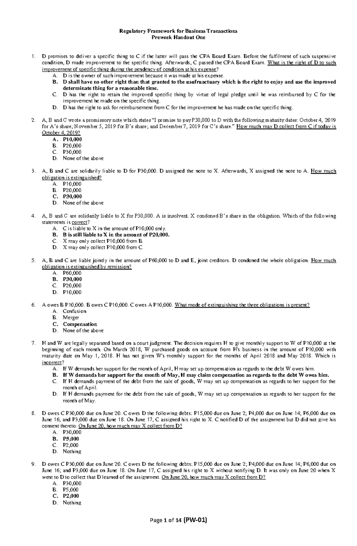 RFBT-Preweek-3-with-Answer Encrypted - Regulatory Framework For ...