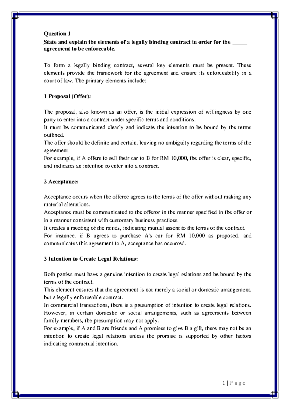 6607c48ed99bc - Question 1 State and explain the elements of a legally ...
