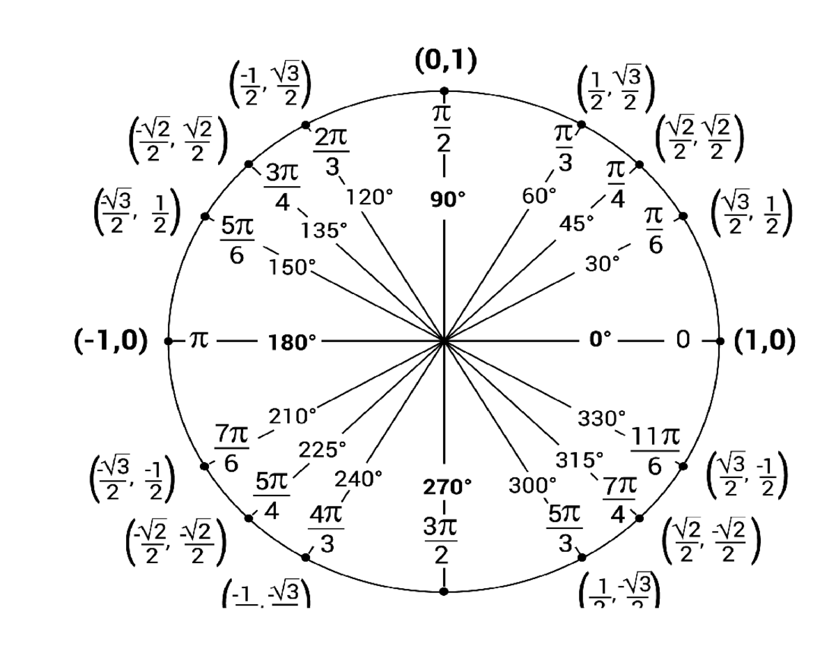 Unit Circle - Assignment - Studocu