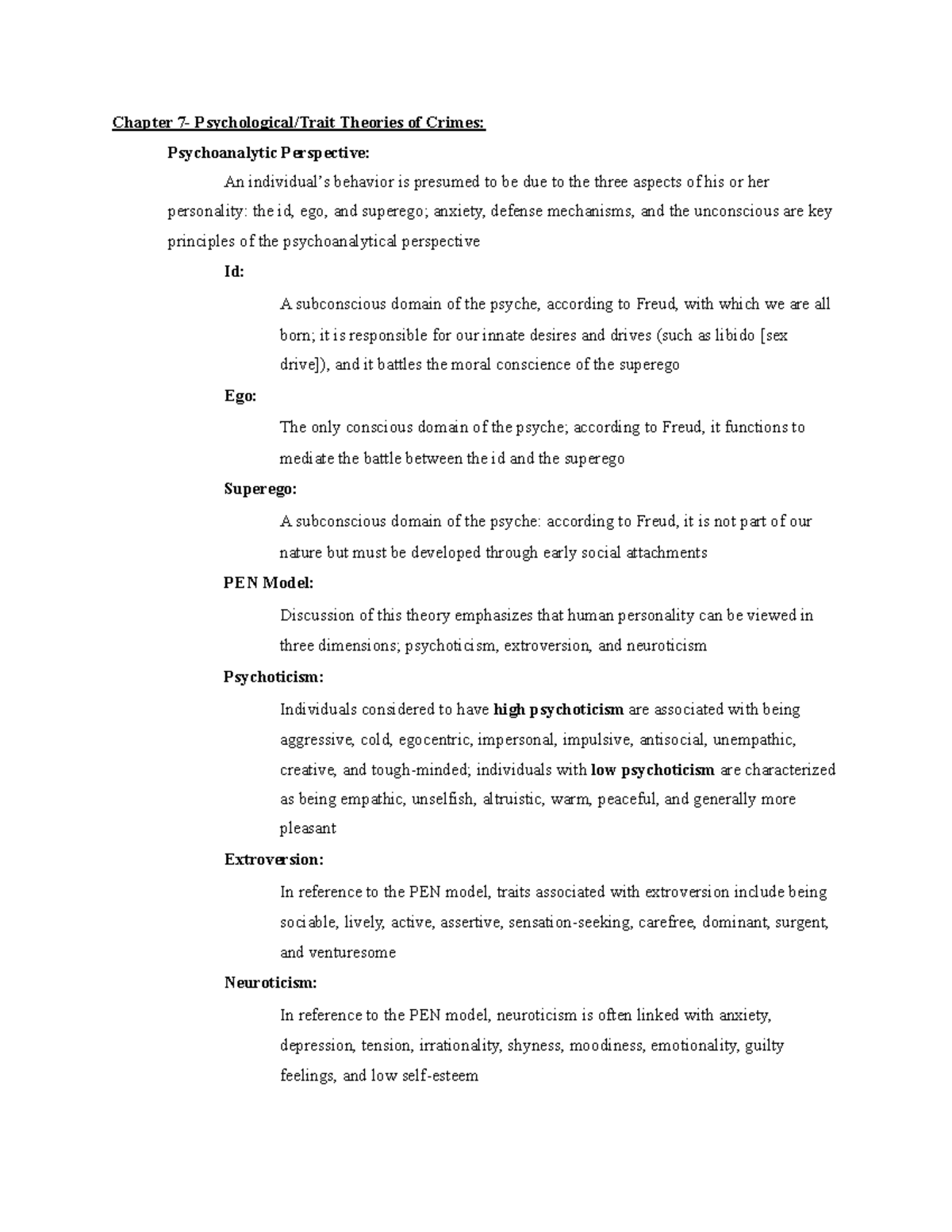 exam-2-notes-chapter-7-psychological-trait-theories-of-crimes