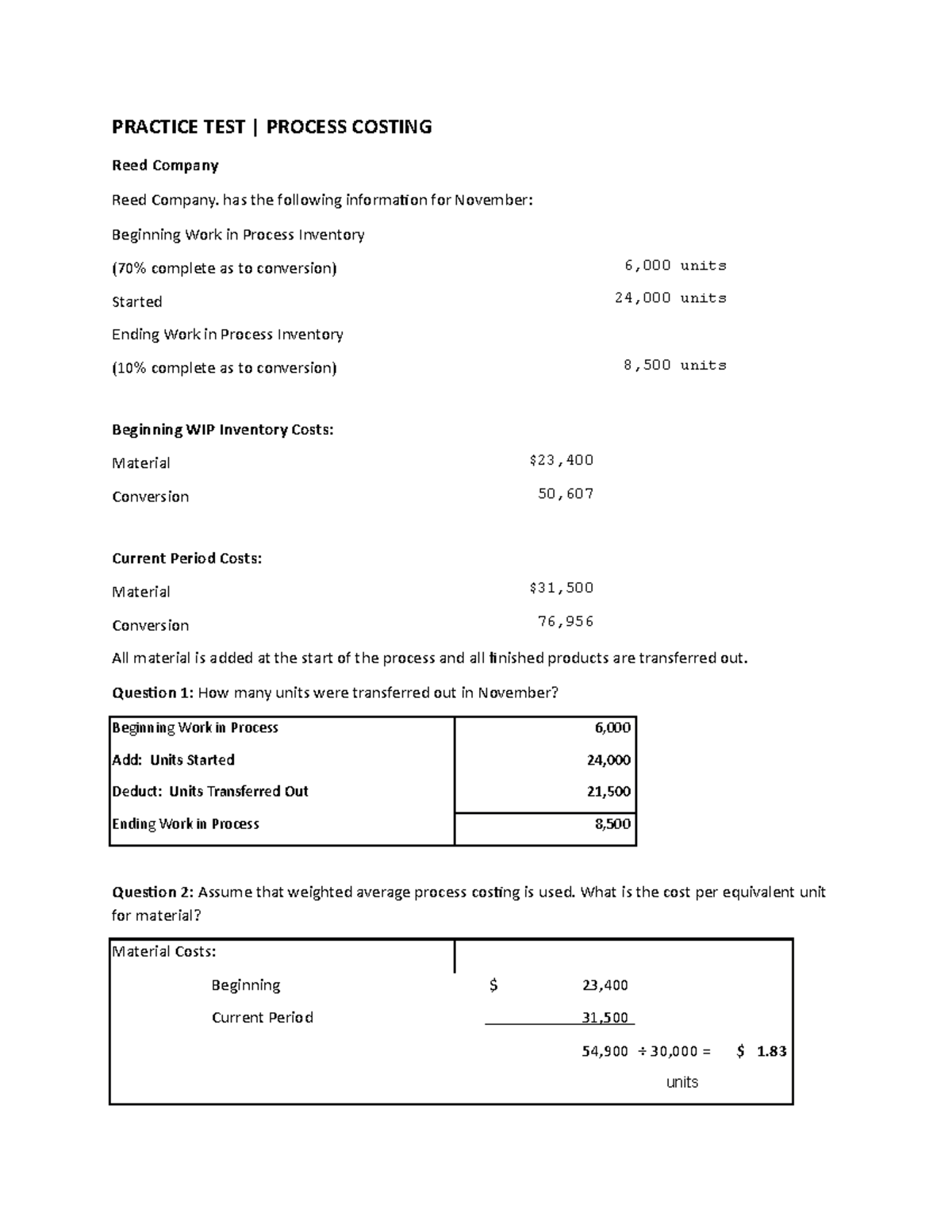 practice-test-on-process-costing-solution-practice-test-process