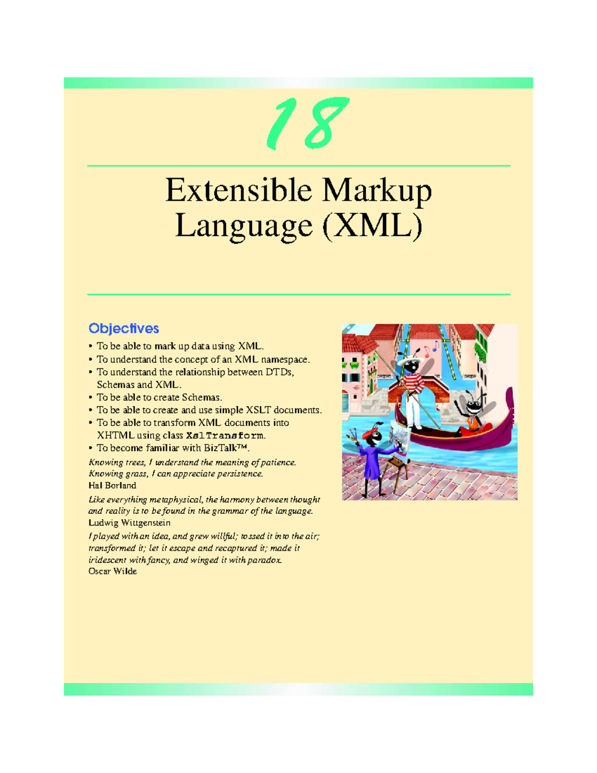 Chapter 18 - Extensible Markup Language (XML) - 18 Extensible Markup ...