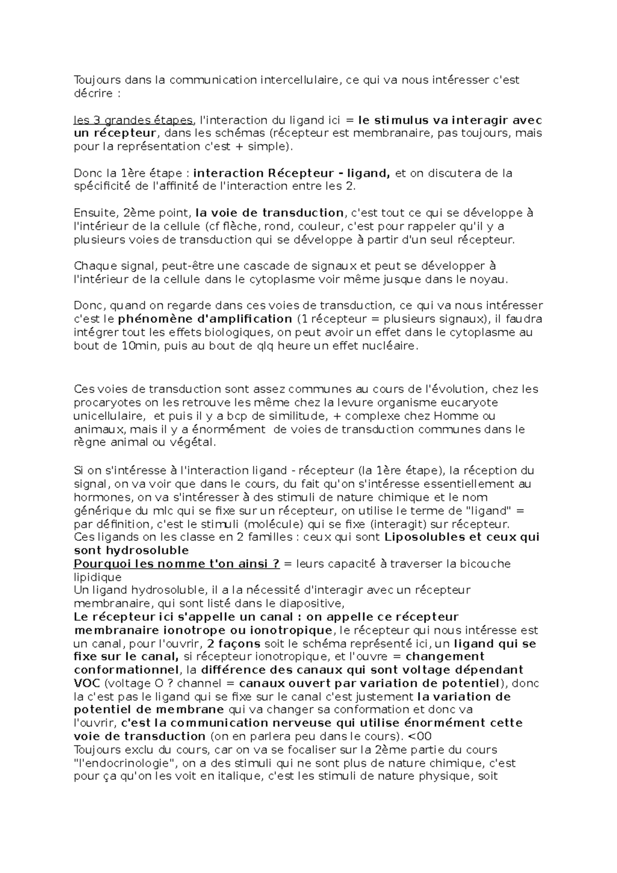 Comm cell partie 3 - notes de cours comm cell L3S5 - Toujours dans la ...