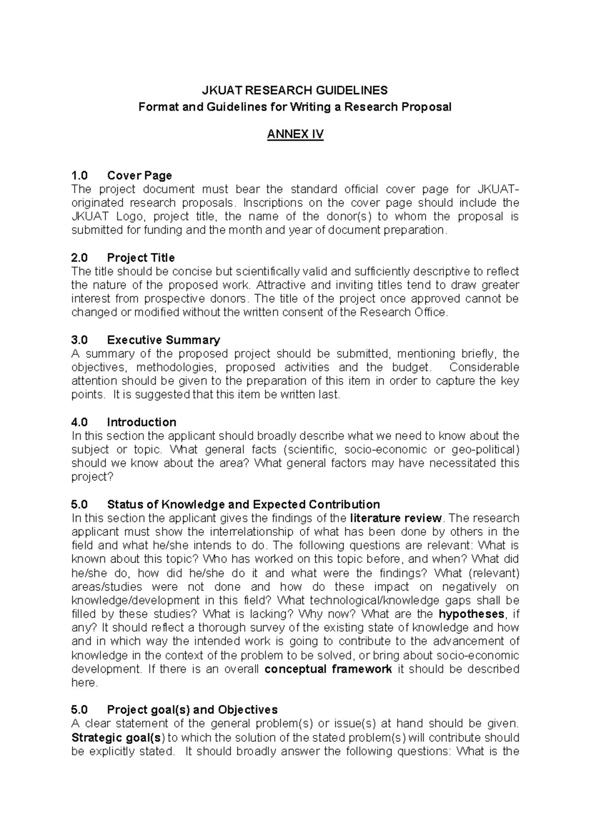 jkuat research proposal format