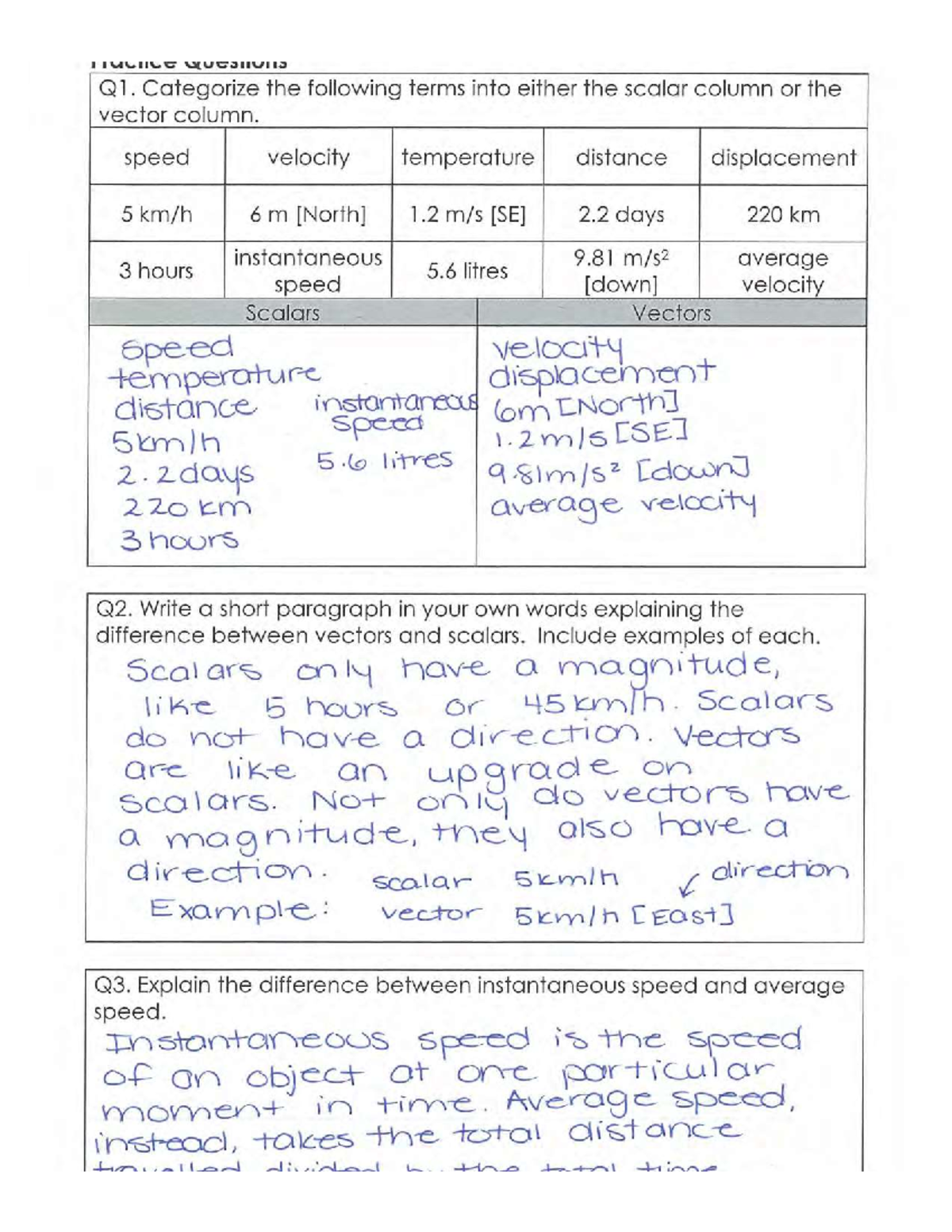 Kinematics Part 1 Jan 9 2024 - PHYS 1070 - Studocu