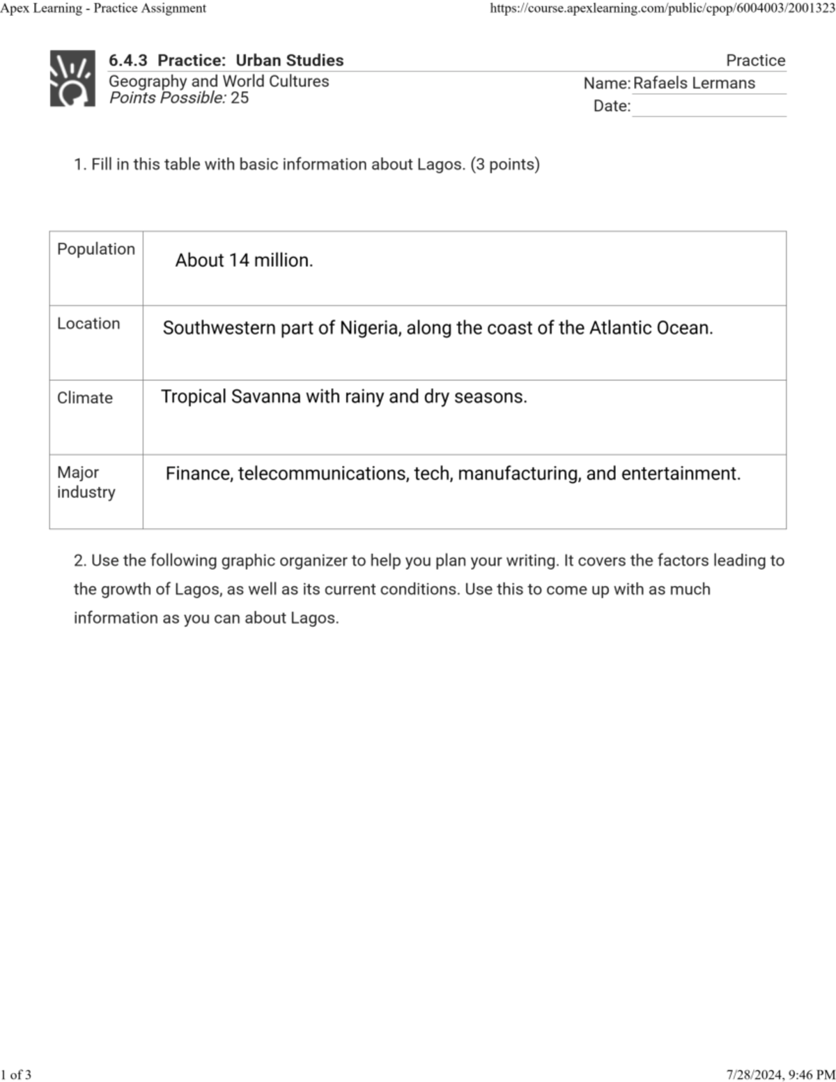 Print - apex geography assigment - Apex Practice Assignment 6.4 ...