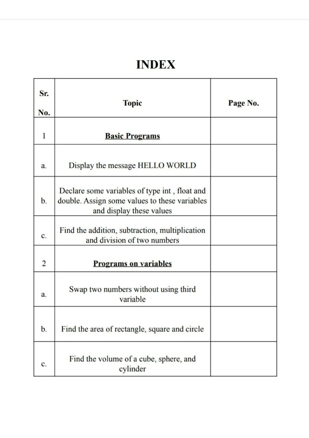 61 IP Journal - FY.BSC DIV(A) ROLL NO. Basic Programs A] DISPLAYING A ...