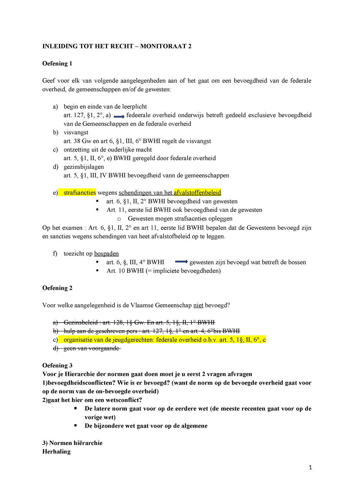 Monitoraat 2 Opgave 23-24 - INLEIDING TOT HET RECHT – MONITORAAT 2 ...