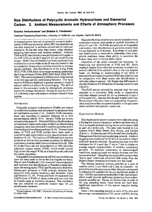 Article Global Distribution and Budget or PCBs and HCB in Background ...