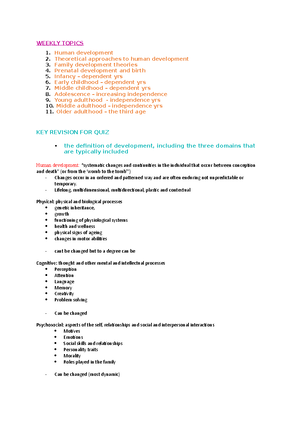 HSH105 2020 Week 6 (Slides) - HSH105 How is a family established ...