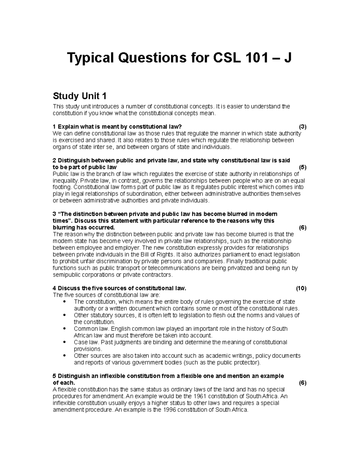 csl2601-constitutional-law-questions-and-answers-unisa-studocu