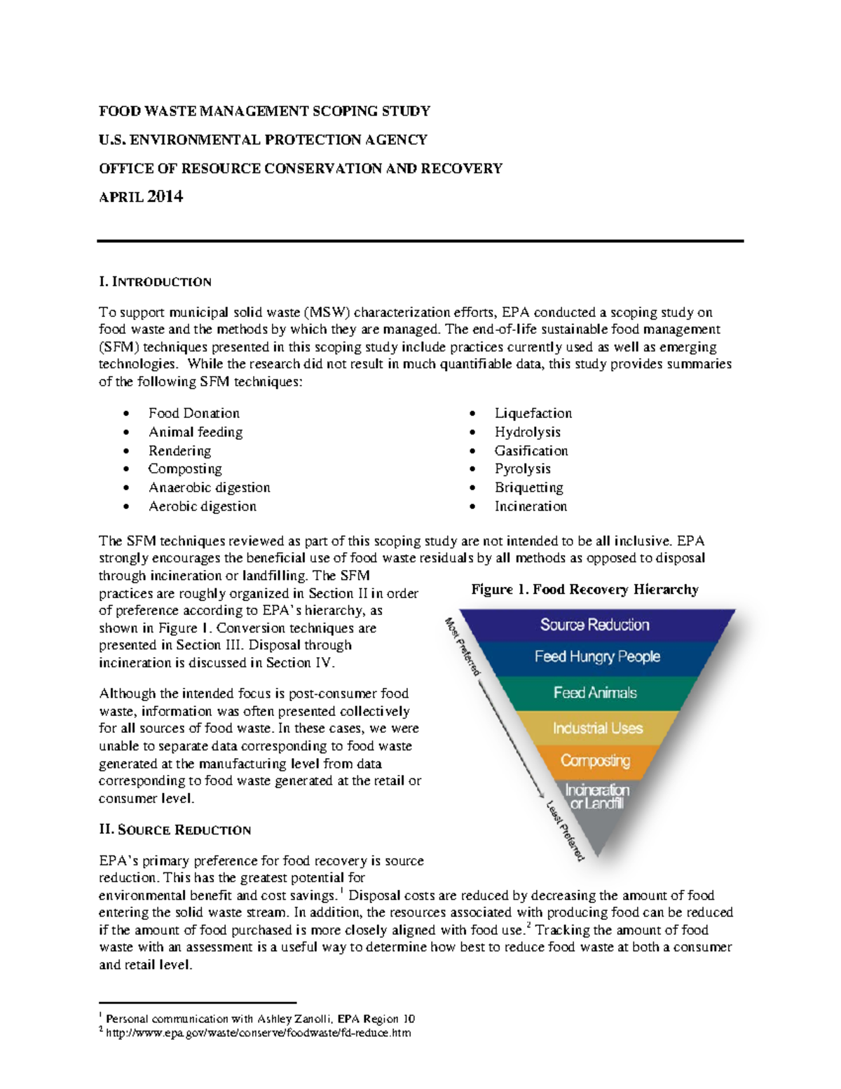 Msw task11-2 foodwastemanagementscopingstudy 508 fnl 2 - FOOD WASTE ...