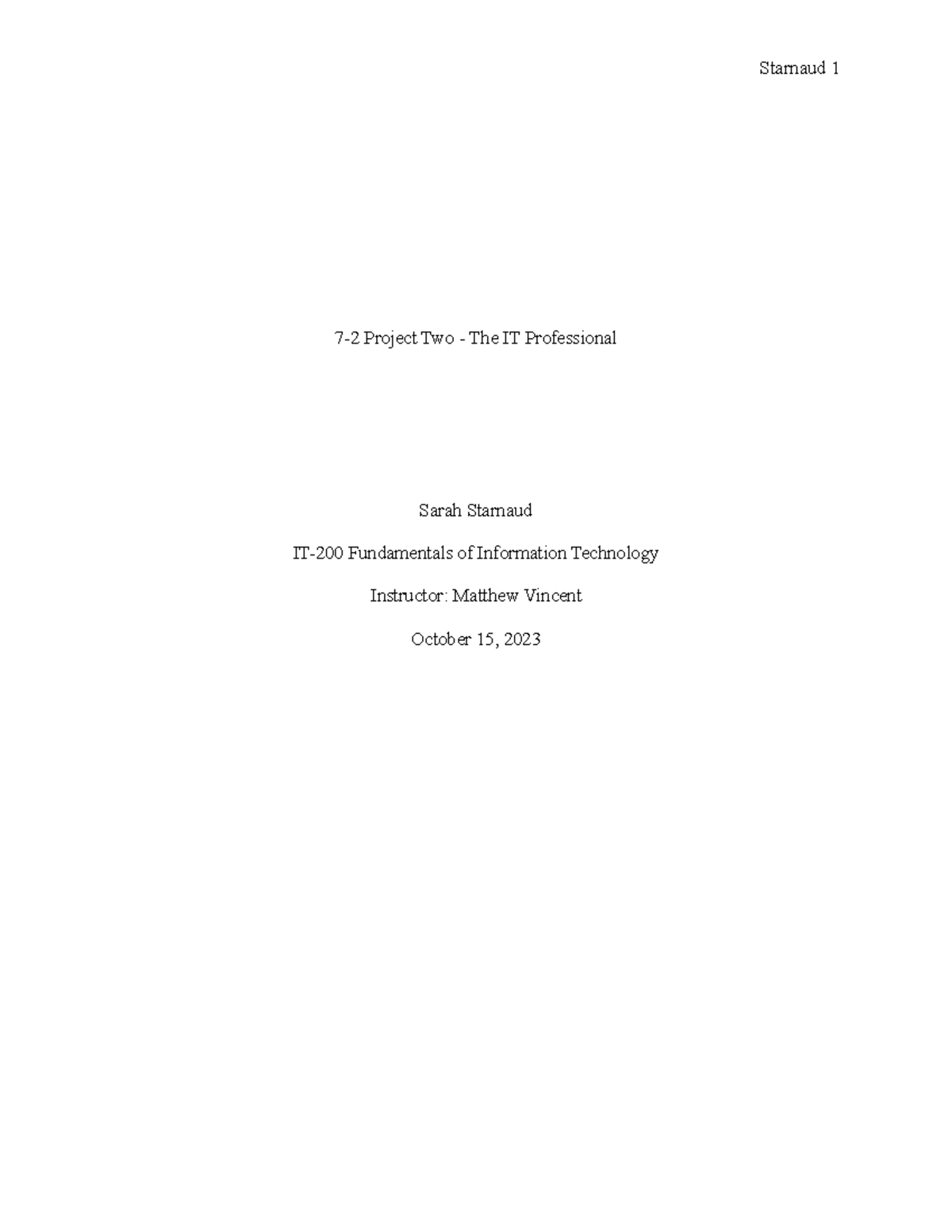 7-2 Project Two - As a discipline, computer science spans a range of ...