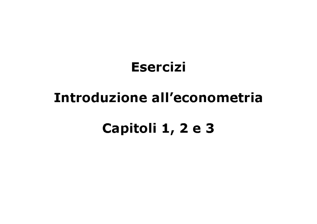 Risposta Multipla Capitoli 1-3 - Finanza Aziendale - Esercizi ...