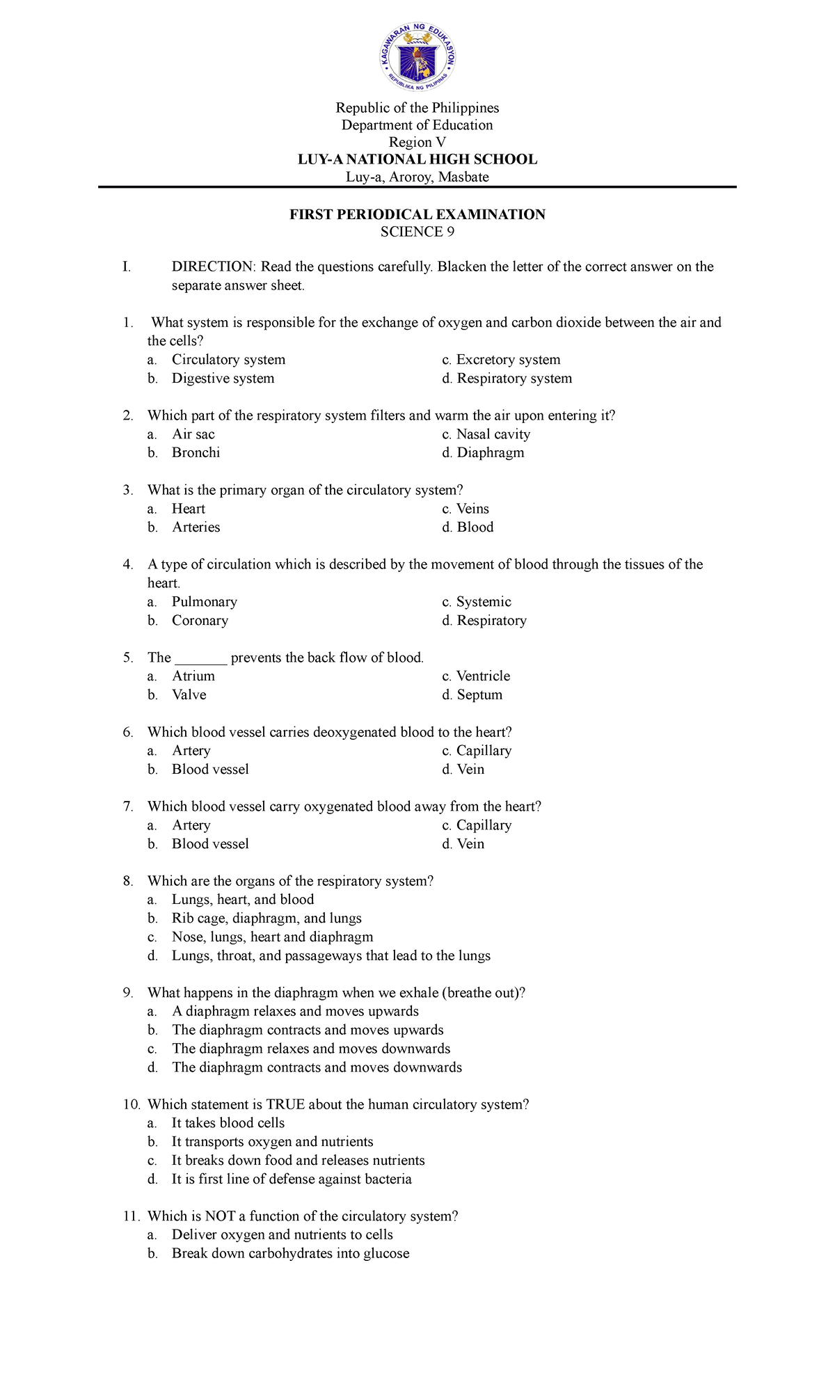 First final - Republic of the Philippines Department of Education ...