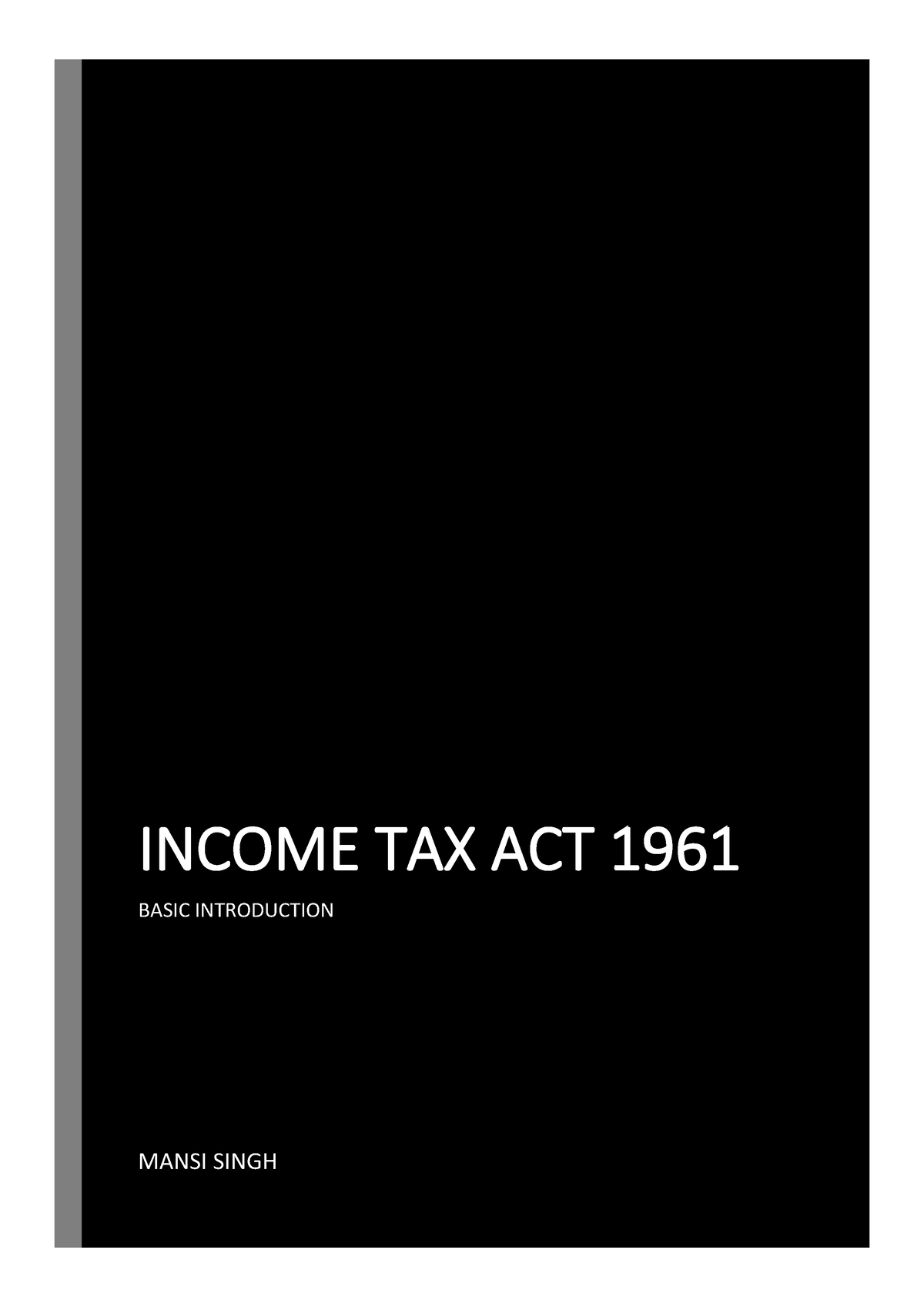 income-tax-act-1961-income-tax-act-1961-basic-introduction