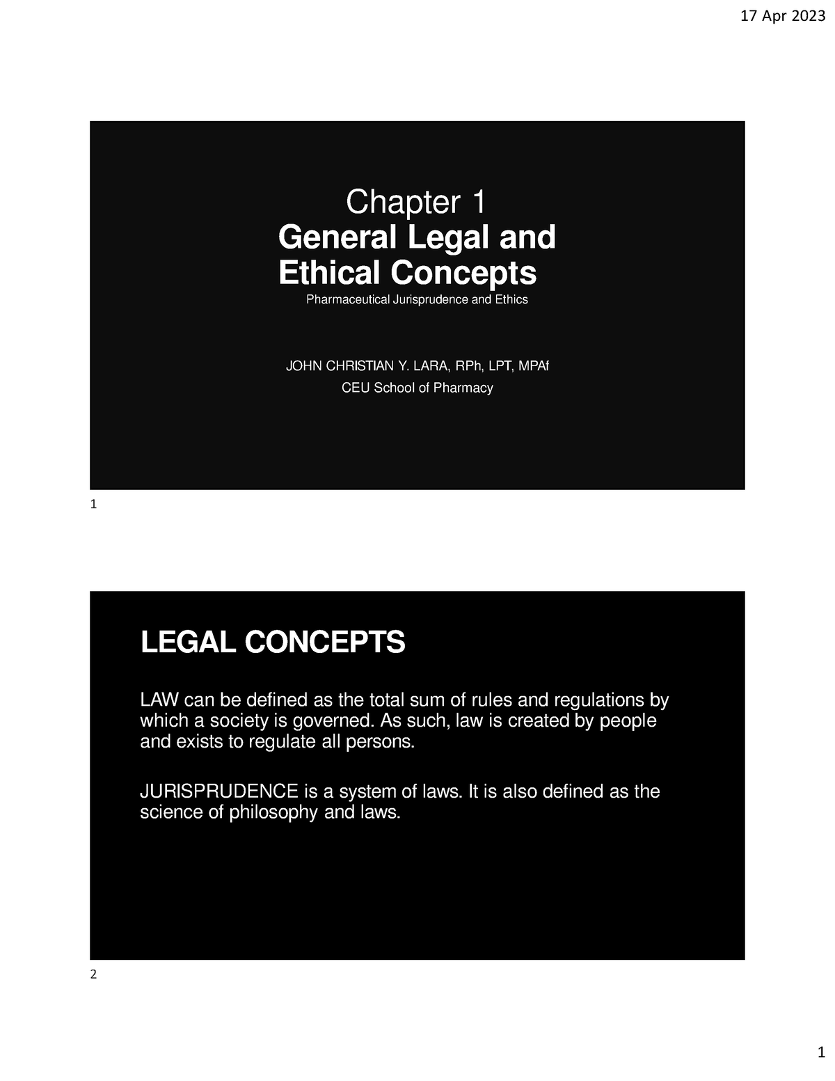 Module 1- Legal And Ethical Concepts - Chapter 1 General Legal And ...