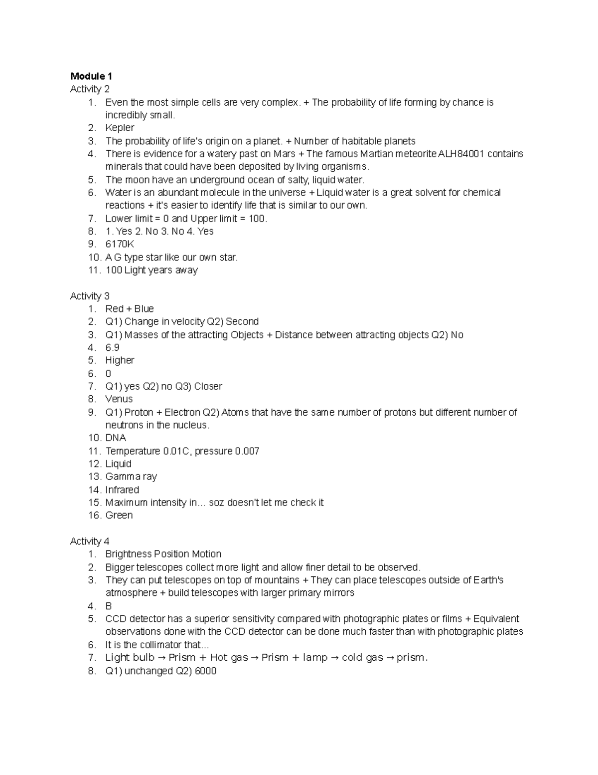 Module one and module two answer - Module 1 Activity 2 1. Even the most ...