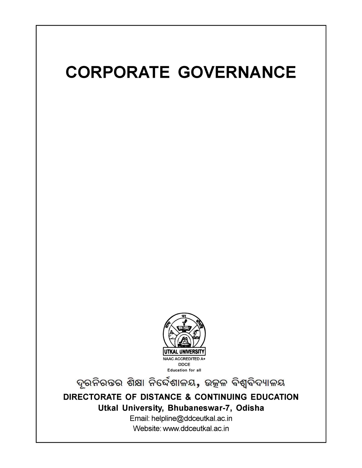 corporate governance thesis india