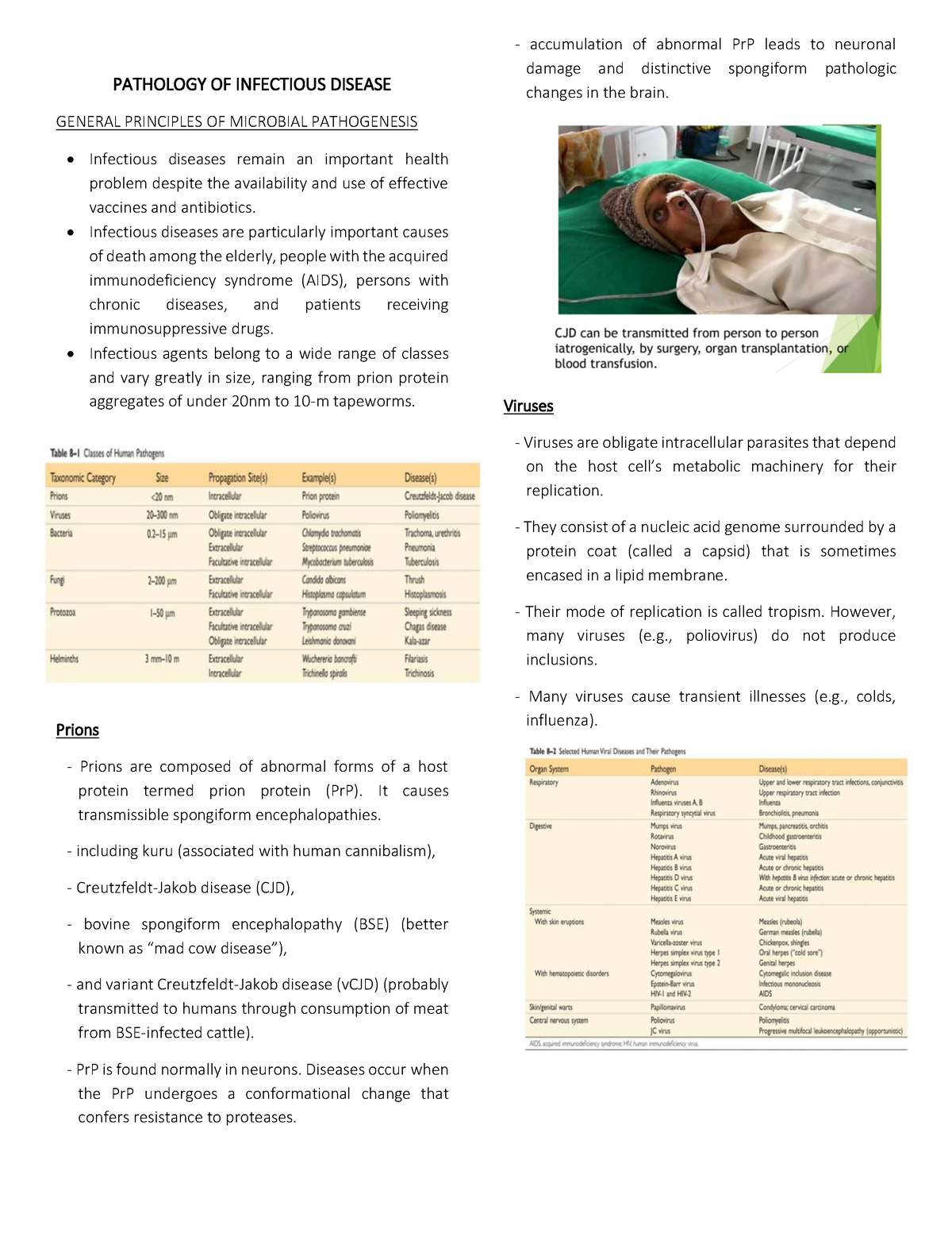 Infectious- Disease - PATHOLOGY OF INFECTIOUS DISEASE GENERAL ...