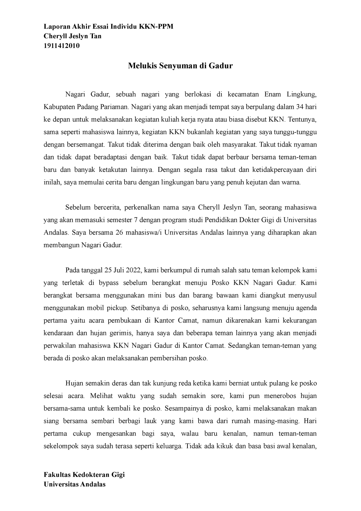 contoh essay kkn individu pdf