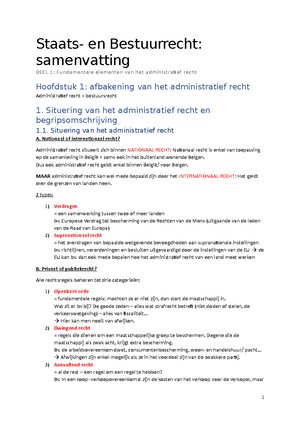 Staats-en-bestuursrecht (juiste Samenvatting) - Staats- En ...