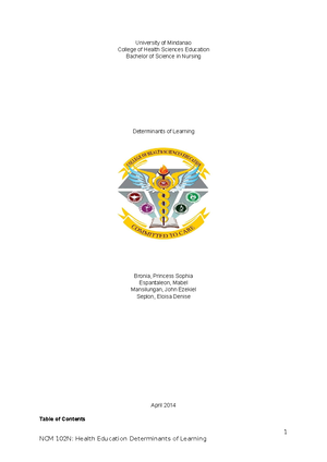 Tonsillitis Nursing Care Plan - NURSING CARE PLAN Name: Michael Brown ...