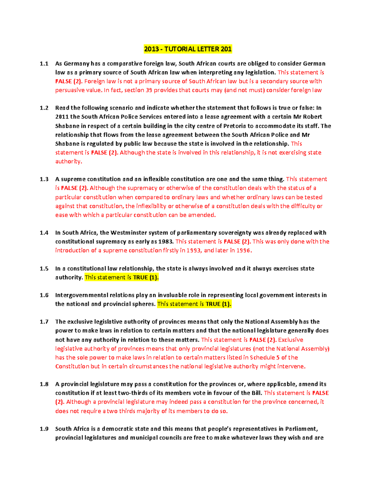 2013 Tutorial Letter 201 - 2013 - TUTORIAL LETTER 201 1 As Germany has ...